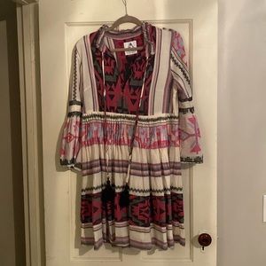 Pearl and Caviar flared short dress. Size medium.